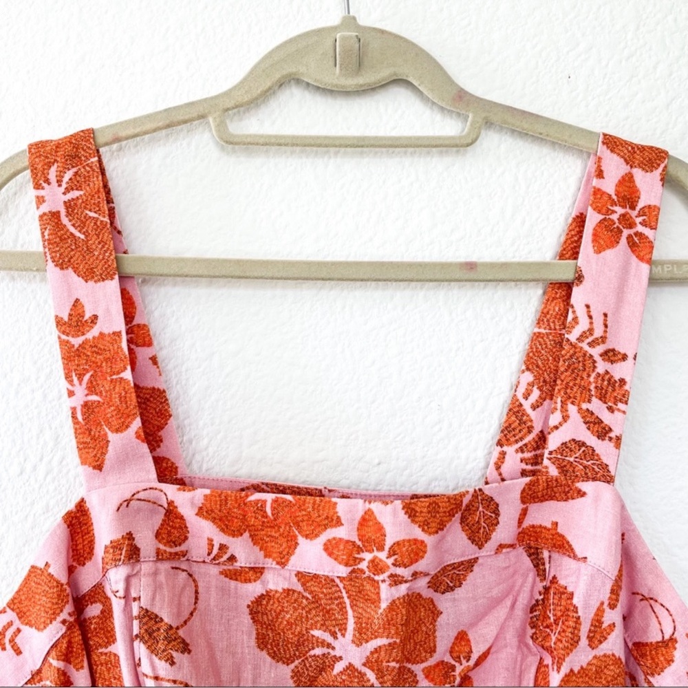 Farm Rio Anthropologie Floral Mini Dress in Pink NWT - Picture 7 of 9